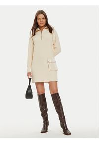 Liu Jo Sukienka dzianinowa WF4228 MS99E Beżowy Regular Fit. Kolor: beżowy. Materiał: syntetyk #4