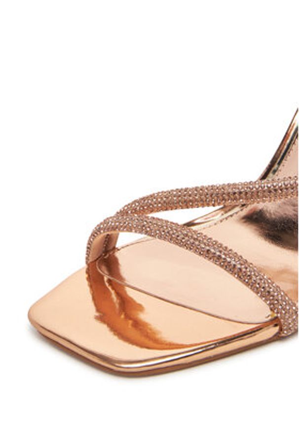 Nine West Sandały WFA2675-1 Złoty. Kolor: złoty. Materiał: materiał, syntetyk