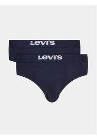 Levi's® Komplet 2 par slipów 37149-0818 Granatowy. Kolor: niebieski. Materiał: bawełna