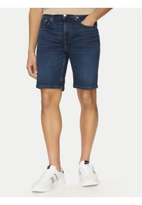 TOMMY HILFIGER - Tommy Hilfiger Szorty jeansowe Brooklyn MW0MW39196 Granatowy Slim Fit. Kolor: niebieski. Materiał: bawełna