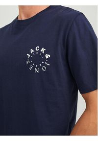Jack & Jones - Jack&Jones T-Shirt 12242554 Granatowy Regular Fit. Kolor: niebieski. Materiał: bawełna