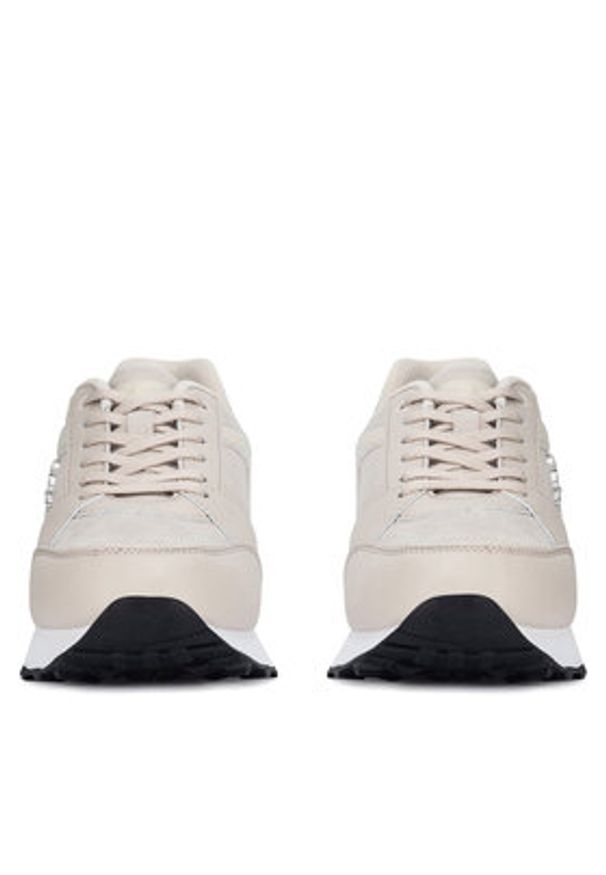 Champion Sneakersy RR CHAMP PLAT LOW S11719-MS001 Beżowy. Kolor: beżowy. Materiał: skóra