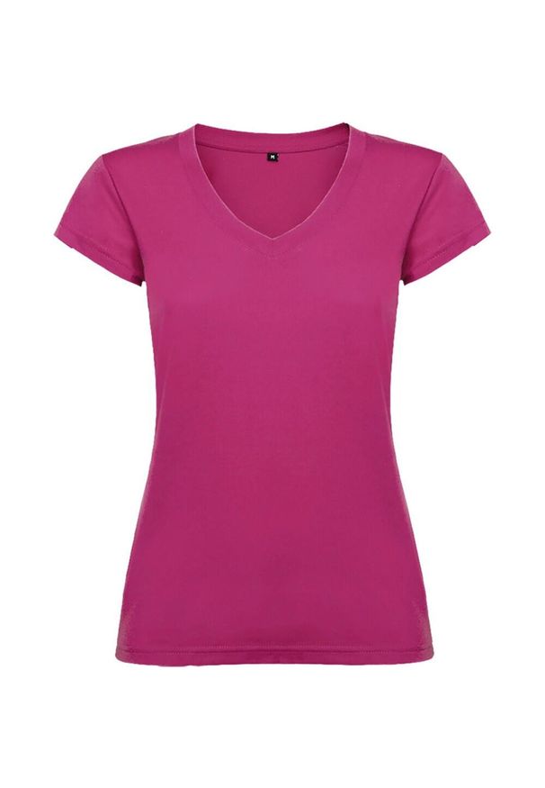 ROLY - Damska Koszulka Victoria. Kolor: czerwony, wielokolorowy, różowy. Sport: turystyka piesza