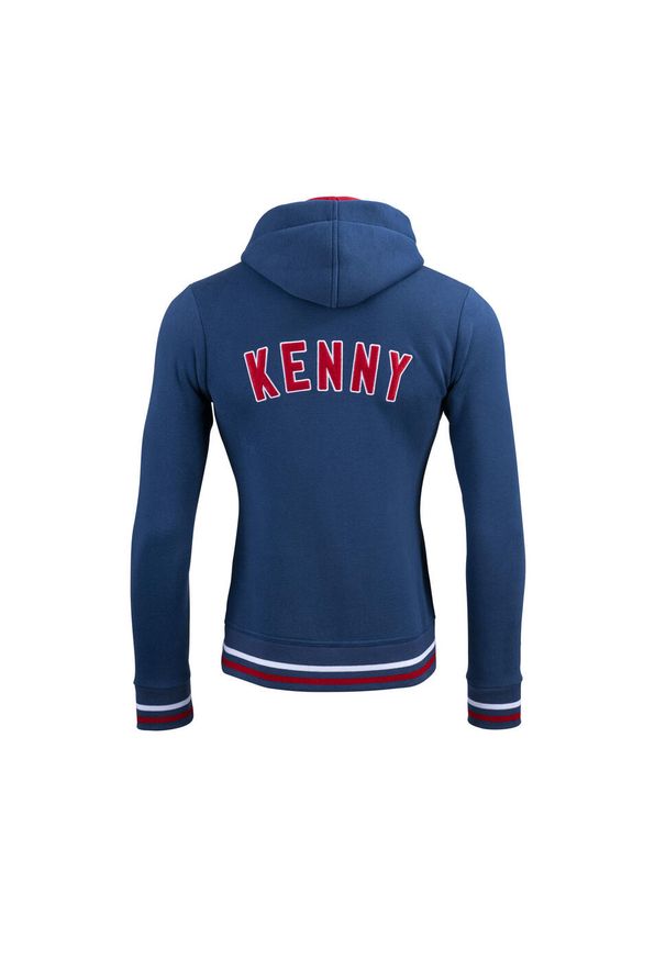 KENNY - Sweatshirt damska bluza z kapturem zapinana na zamek Kenny Academy. Typ kołnierza: kaptur. Kolor: niebieski. Sport: kolarstwo