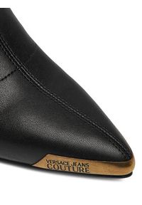 Versace Jeans Couture Botki 79VA3S51 Czarny. Kolor: czarny. Materiał: skóra #5