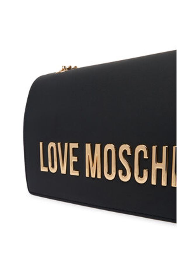 Love Moschino - LOVE MOSCHINO Torebka JC4192PP1OKD0000 Czarny. Kolor: czarny. Materiał: skórzane