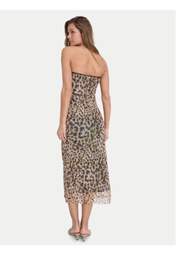 Noisy may - Noisy May Sukienka letnia Lesley 27033993 Brązowy Slim Fit. Kolor: brązowy. Materiał: syntetyk. Sezon: lato