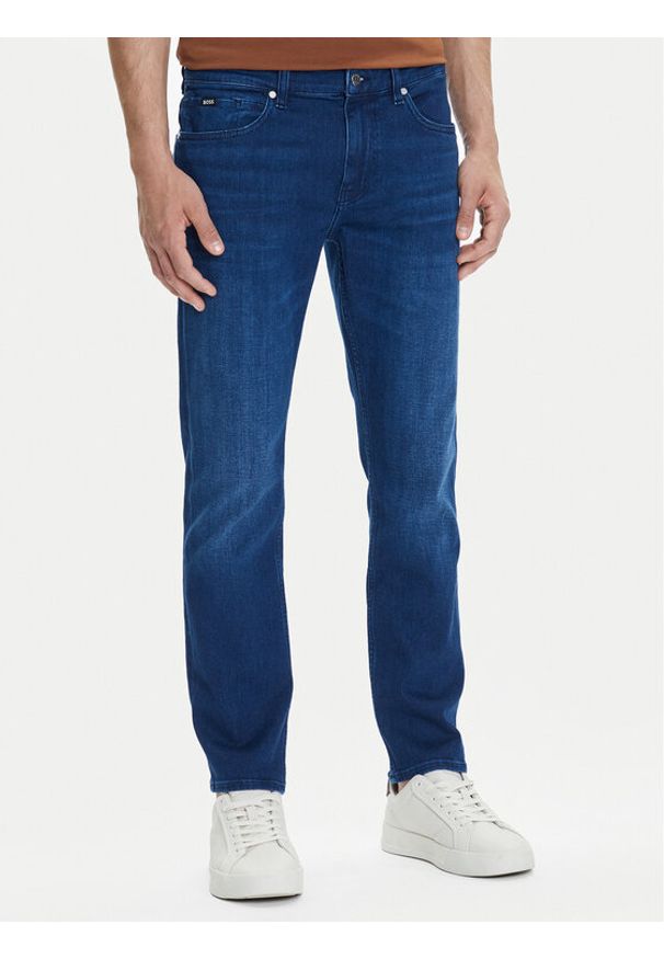 BOSS Jeansy H-Delaware 50544888 Granatowy Slim Fit. Kolor: niebieski