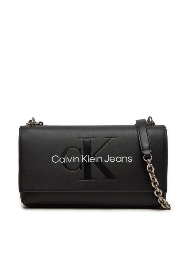 Calvin Klein Torebka Sculpted K60K612221 Czarny. Kolor: czarny. Materiał: skórzane