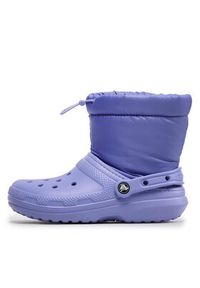 Crocs Śniegowce Classic Lined Neo Puff Boot 206630 Fioletowy. Kolor: fioletowy #2