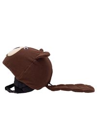 CASCO - Czapka / nakładka na kask narciarski BÓBR. Kolor: brązowy. Sezon: zima. Styl: sportowy #2