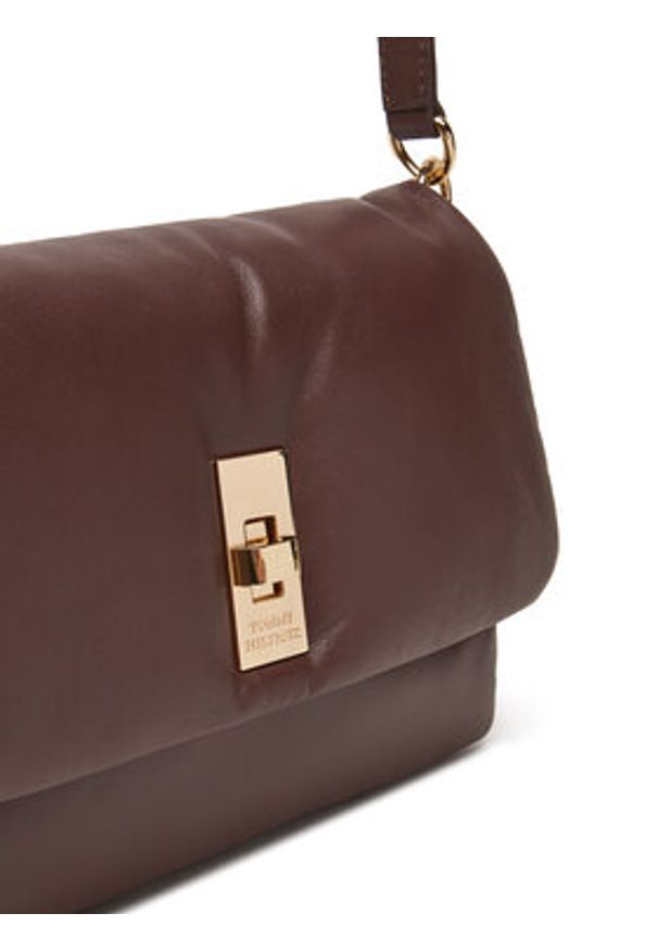TOMMY HILFIGER - Tommy Hilfiger Torebka Soft Leather Conv Crossover AW0AW17638 Brązowy. Kolor: brązowy. Materiał: skórzane