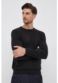GAP Sweter męski kolor czarny. Okazja: na co dzień. Kolor: czarny. Materiał: dzianina. Styl: casual #1