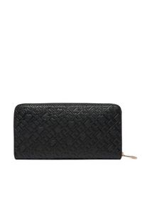 TOMMY HILFIGER - Tommy Hilfiger Portfel Lgr Za Mono AW0AW18036 Czarny. Kolor: czarny. Materiał: skóra #3