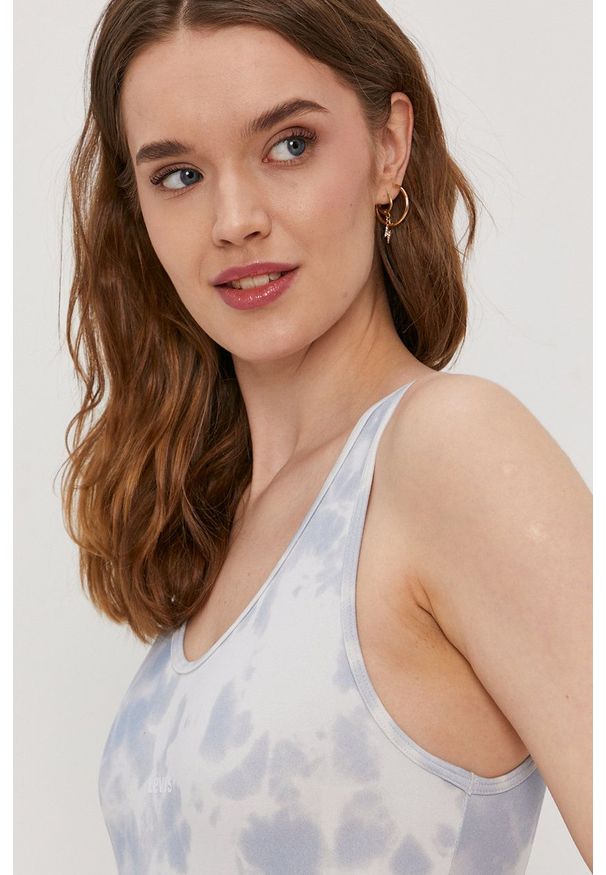 Levi's® - Levi's Top. Okazja: na spotkanie biznesowe. Kolor: niebieski. Długość rękawa: na ramiączkach. Styl: biznesowy