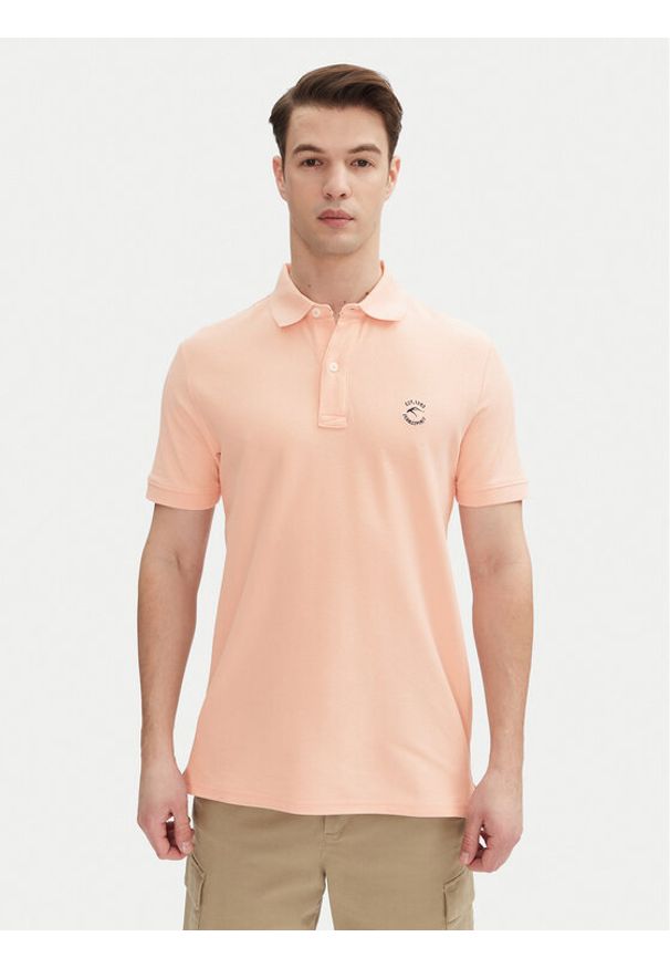 INDICODE Polo Wadim 40-913 Różowy Regular Fit. Typ kołnierza: polo. Kolor: różowy. Materiał: bawełna