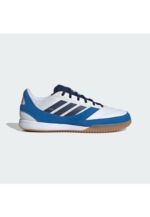 Adidas - Buty Top Sala Competition 2 IN. Kolor: niebieski, biały, szary, wielokolorowy. Materiał: materiał. Sport: piłka nożna