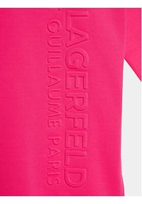 Karl Lagerfeld Kids Sukienka dzianinowa Z12247 D Różowy Regular Fit. Kolor: różowy. Materiał: bawełna #3