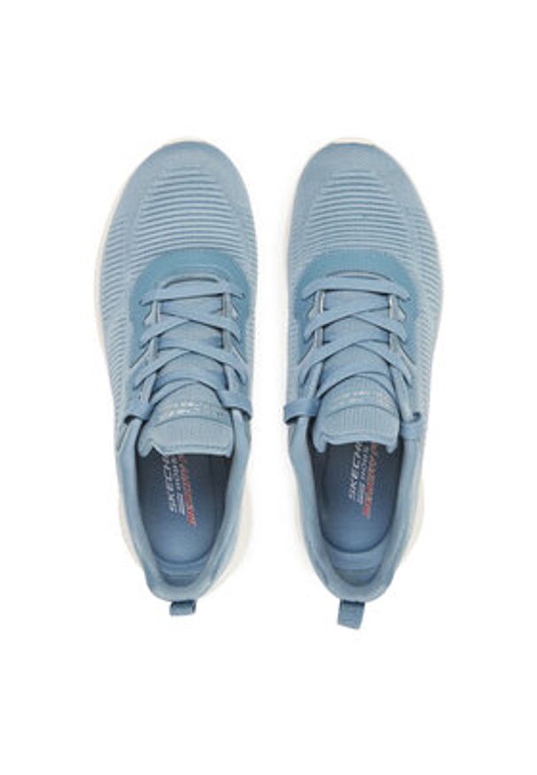 skechers - Skechers Sneakersy Bobs Squad-Tough Talk 32504/LTBL Niebieski. Kolor: niebieski. Materiał: materiał