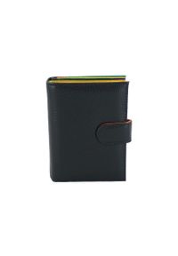 Barberini's - Portfel skórzany BARBERINI'S czarny D-8578-1. Kolor: czarny. Materiał: skóra. Wzór: kolorowy #1