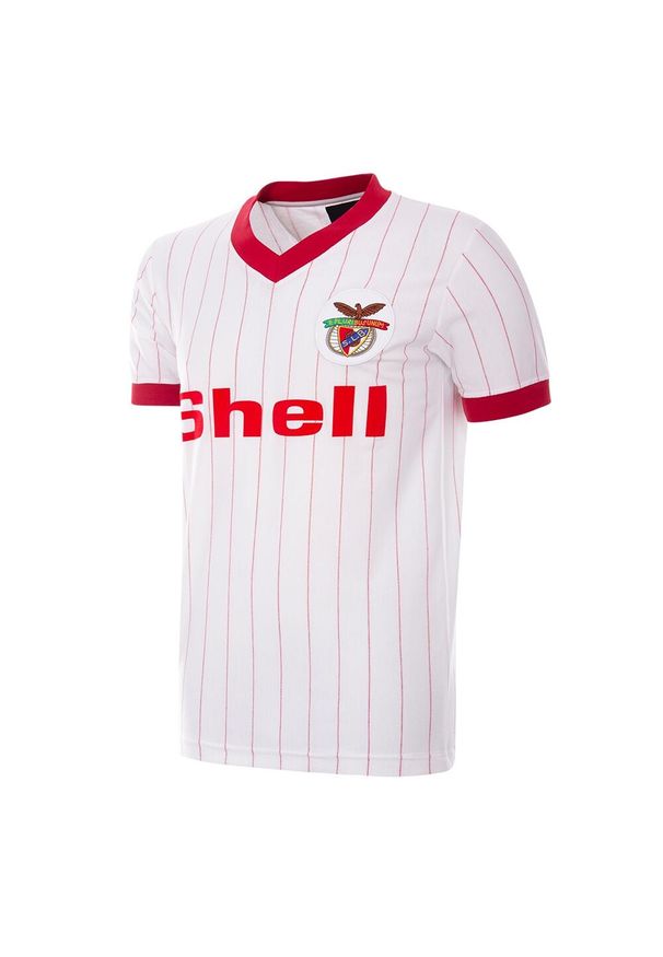 COPA FOOTBALL - Koszulka piłkarska retro - Dorosły - SL Benfica 1985-86 Wyjazdowa - Biała. Kolor: biały. Sport: piłka nożna