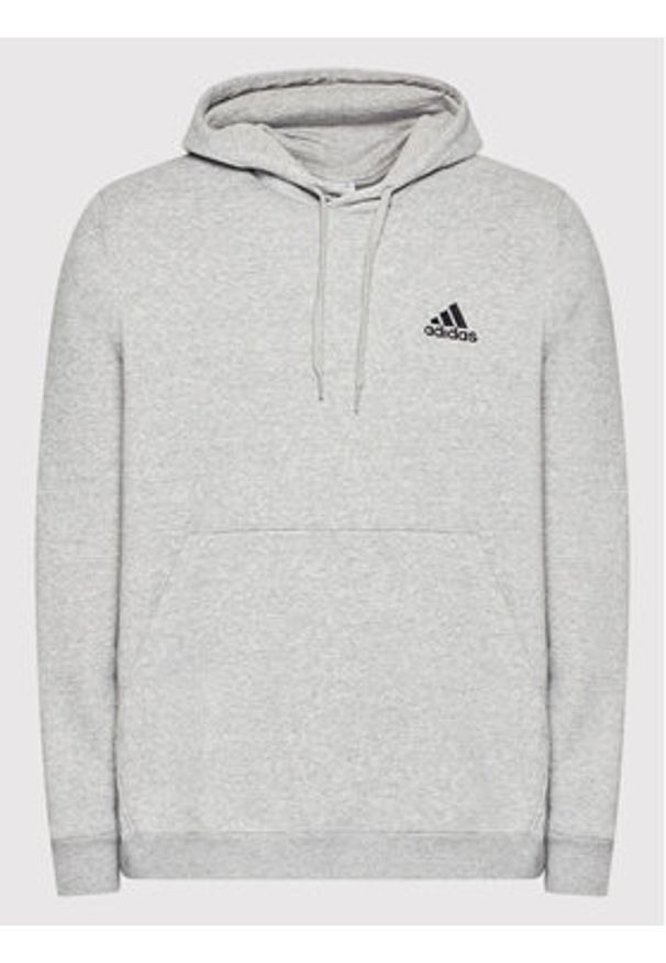 Adidas - adidas Bluza Essentials H12213 Szary Regular Fit. Kolor: szary. Materiał: bawełna, syntetyk