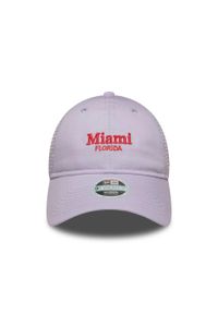 New Era - Czapka trucker 9twenty damska New York Yankees. Kolor: fioletowy. Styl: sportowy