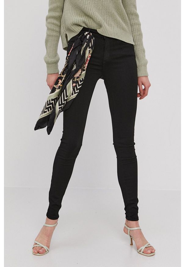 Vero Moda - Jeansy Lux. Kolor: czarny