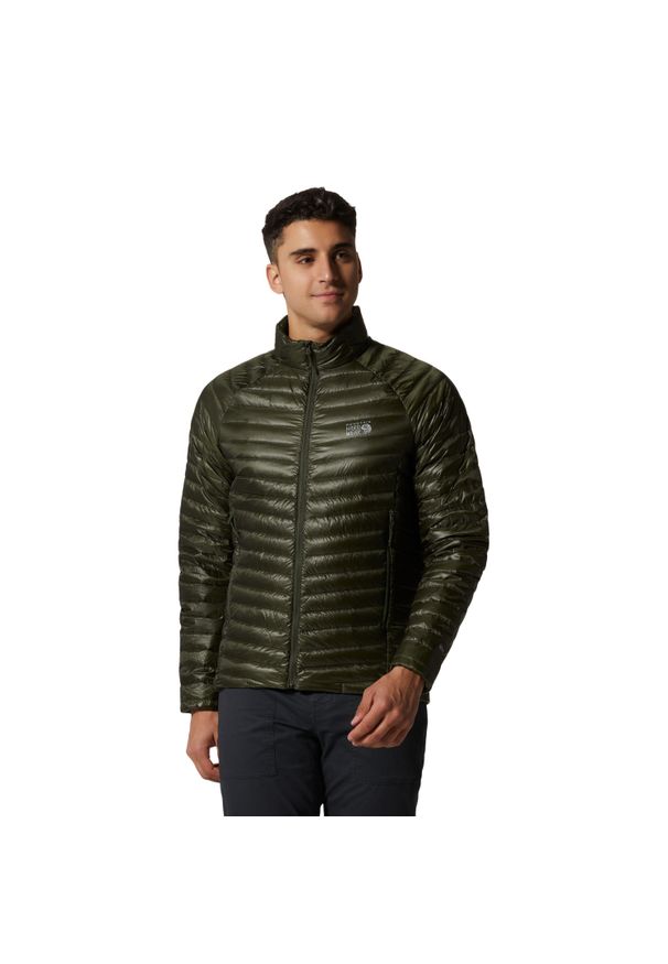 MOUNTAIN HARDWEAR - Kurtka turystyczna Mountain Hardwear Ghost Whisperer/2. Kolor: zielony. Sport: turystyka piesza