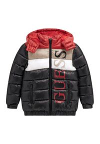 Guess Kurtka zimowa L5BL09 WEGY0 Czarny Regular Fit. Kolor: czarny. Materiał: syntetyk. Sezon: zima
