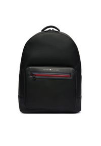 TOMMY HILFIGER - Tommy Hilfiger Plecak Th Foundation Backpack AM0AM14155 Czarny. Kolor: czarny. Materiał: skóra #4