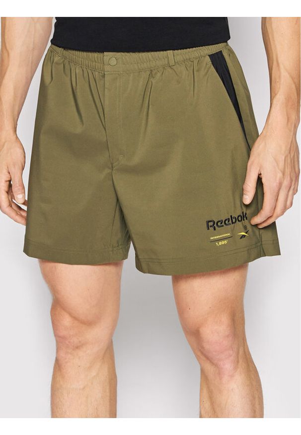 Szorty sportowe Reebok. Kolor: zielony
