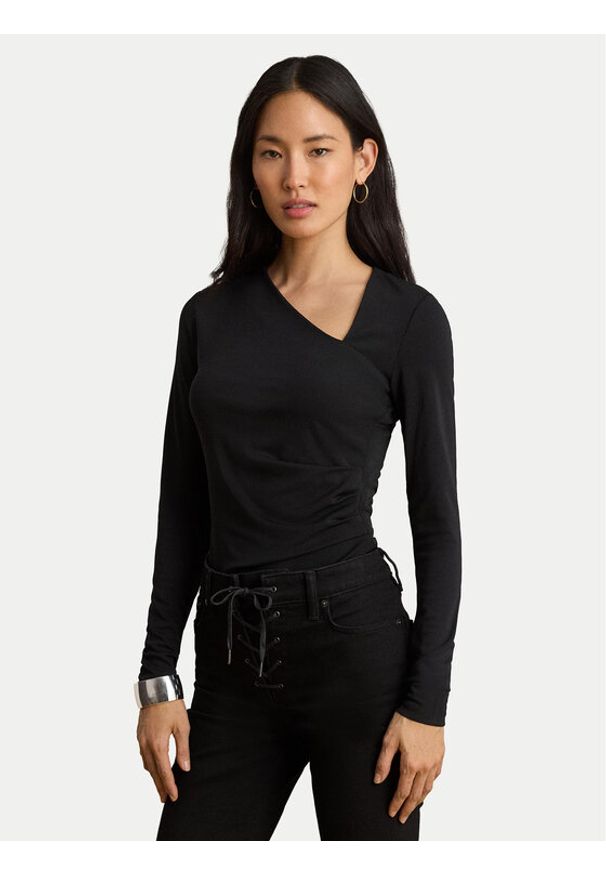 Lauren Ralph Lauren - LAUREN RALPH LAUREN Bluzka 200P13936001 Czarny Regular Fit. Kolor: czarny. Materiał: syntetyk