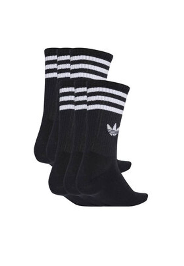 Adidas - adidas Skarpety długie 3-Stripes JV7411 Czarny. Kolor: czarny. Materiał: bawełna