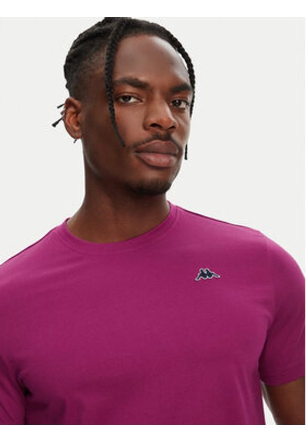 Robe di Kappa T-Shirt Luc 611187W Fioletowy Regular Fit. Kolor: fioletowy. Materiał: bawełna