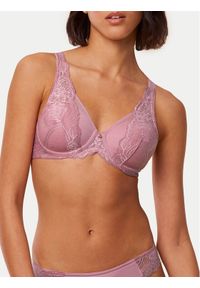 Triumph Biustonosz z fiszbiną Wild Peony Florale 10209627 Różowy. Kolor: różowy. Materiał: syntetyk #1