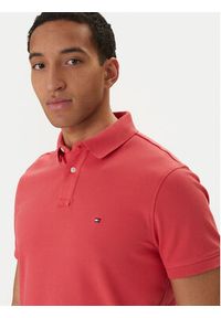 TOMMY HILFIGER - Tommy Hilfiger Polo 1985 MW0MW17770 Koralowy Regular Fit. Typ kołnierza: polo. Kolor: pomarańczowy. Materiał: bawełna #2