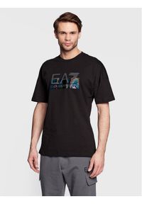 EA7 Emporio Armani T-Shirt 6LPT28 PJ3BZ 1200 Czarny Regular Fit. Kolor: czarny. Materiał: bawełna