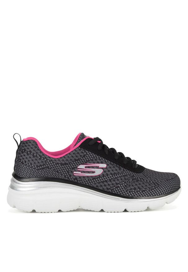 skechers - Skechers Sneakersy FASHION FIT - BOLD BOUNDARIES 12719 BKHP Czarny. Kolor: czarny. Materiał: materiał