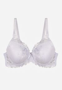 Renee - Biały Koronkowy Biustonosz w Klasycznym Stylu Coralee. Kolor: biały. Materiał: koronka. Wzór: aplikacja, gładki #5