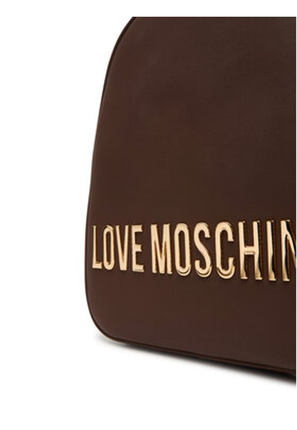 Love Moschino - LOVE MOSCHINO Plecak JC4197PP1NKD0301 Brązowy. Kolor: brązowy. Materiał: skóra