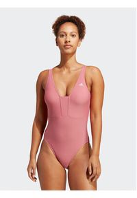 Adidas - adidas Strój kąpielowy Iconisea 3-Stripes Swimsuit IB9243 Różowy Fitted Fit. Kolor: różowy. Materiał: syntetyk #5