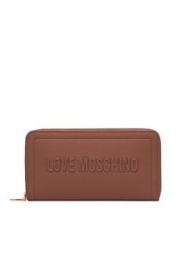 Love Moschino - LOVE MOSCHINO Portfel Signature Love JC5500PP1PLE0200 Brązowy. Kolor: brązowy. Materiał: skóra #1
