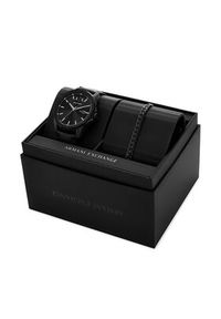 Armani Exchange Zegarek Banks Gift Set AX7147SET Czarny. Kolor: czarny #5