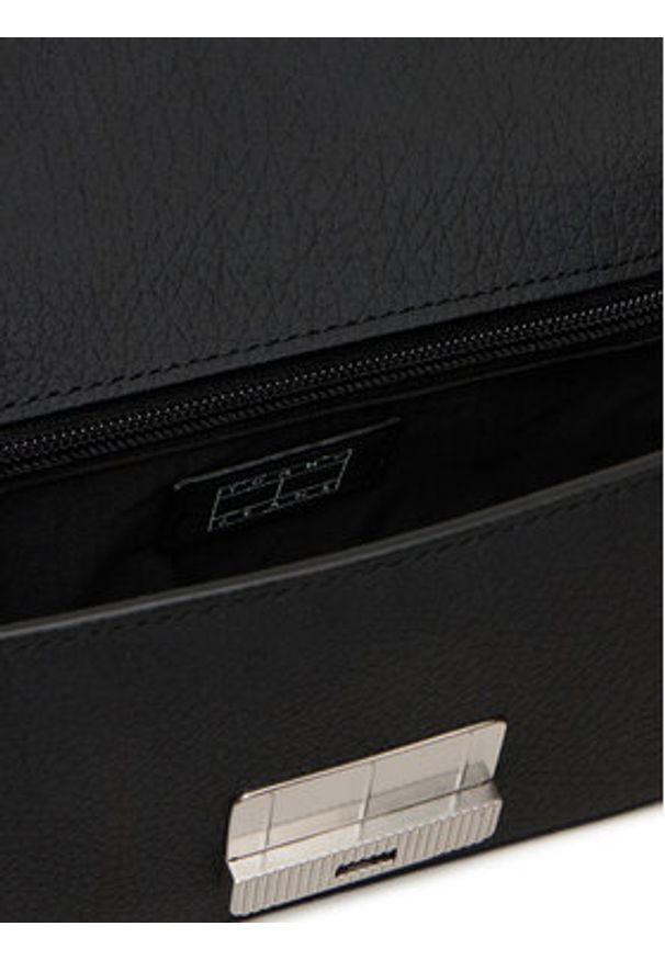 Tommy Jeans Torebka Tjw Crush Crossover AW0AW17529 Czarny. Kolor: czarny. Materiał: skórzane