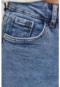 Answear Lab spódnica jeansowa mini ołówkowa. Stan: podwyższony. Kolor: niebieski. Materiał: jeans. Styl: wakacyjny #3