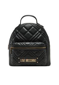 Love Moschino - LOVE MOSCHINO Plecak JC4148PP1MLA0000 Czarny. Kolor: czarny. Materiał: skóra