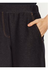 Max Mara Leisure Spodnie materiałowe Foggia 2426786108 Granatowy Wide Leg. Kolor: niebieski. Materiał: syntetyk, bawełna #3