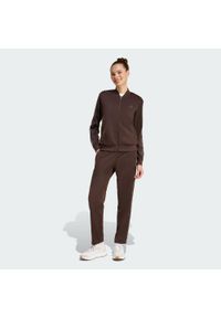 Adidas - Dres 3-Stripes Leopard Print. Kolor: wielokolorowy, brązowy. Materiał: dresówka. Wzór: nadruk. Sport: fitness #1