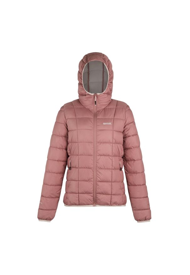 Regatta - Kurtka Ocieplana Damska Asper. Kolor: wielokolorowy, czerwony, różowy. Materiał: puch. Sport: turystyka piesza